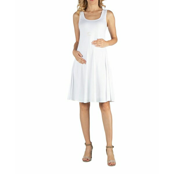 24֥󥳥ե ǥ ԡ ȥåץ A Line Slim Fit and Flare Maternity Dress...