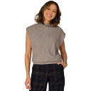 デモクラシー レディース カットソー トップス Petite Extended Cap-Sleeve Mitered Knit Top Heather Pu