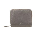 マンシーニ レディース 財布 アクセサリー Women's Pebbled Collection RFID Secure Mini Clutch Wallet Gray(4)