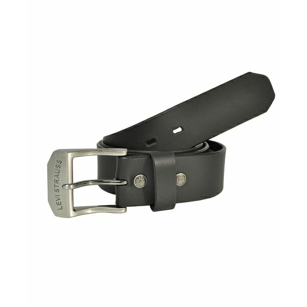 リーバイス メンズ ベルト アクセサリー Casual Leather Men's Belt Black