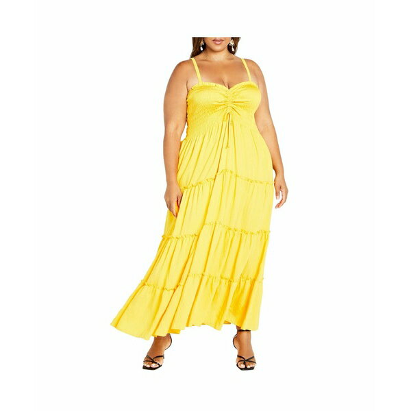 シティーシック レディース ワンピース トップス Women's Alisa Maxi Dress Sunshine