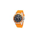 インビクタ メンズ 腕時計 アクセサリー Men's 47162 Pro Diver Quartz 3 Hand Black Dial Watch Orange(2)