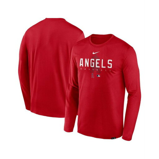 ナイキ メンズ シャツ トップス Men's Red Los Angeles Angels Authentic Collection Team Logo Legend Performance Long Sleeve T-shirt Red ナイキ メンズ シャツ トップス Men's Red Los Angeles Angels Authentic Collection Team Logo Legend Performance Long Sleeve T-shirt Red