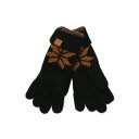 フライ アンド コー レディース 手袋 アクセサリー Fair Isle Gloves Black