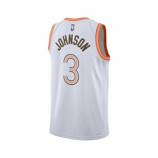 ナイキ メンズ シャツ トップス Men's and Women's Keldon Johnson White San Antonio Spurs 2023/24 Swingman Jersey - City Edition White