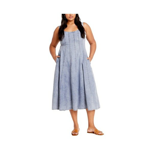 シティーシック レディース ワンピース トップス Women's Lula Denim Dress Light wash シティーシック レディース ワンピース トップス Women's Lula Denim Dress Light wash