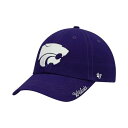 47ブランド レディース 帽子 アクセサリー Women's Purple Kansas State Wildcats Miata Clean Up Logo ...