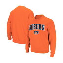 コロシアム メンズ パーカー・スウェットシャツ アウター Men's Auburn Tigers Arch and Logo Crew Neck Sweatsh...