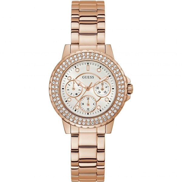 楽天asty【送料無料】 ゲス レディース 腕時計 アクセサリー Ladies Guess Crown Jewel Rose Gold Watch GW0410L3 Rose Gold and Rose