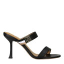 【送料無料】 ボス レディース ヒール シューズ Leather Heeled Mules Black