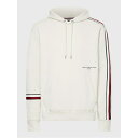 【送料無料】 トミー ヒルフィガー メンズ パーカー・スウェットシャツ アウター NEW GLOBAL STRIPE HOODY Feather White