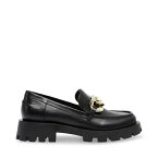 【送料無料】 スティーブ マデン レディース スリッポン・ローファー シューズ Mix Up Leather Loafer Black Lthr