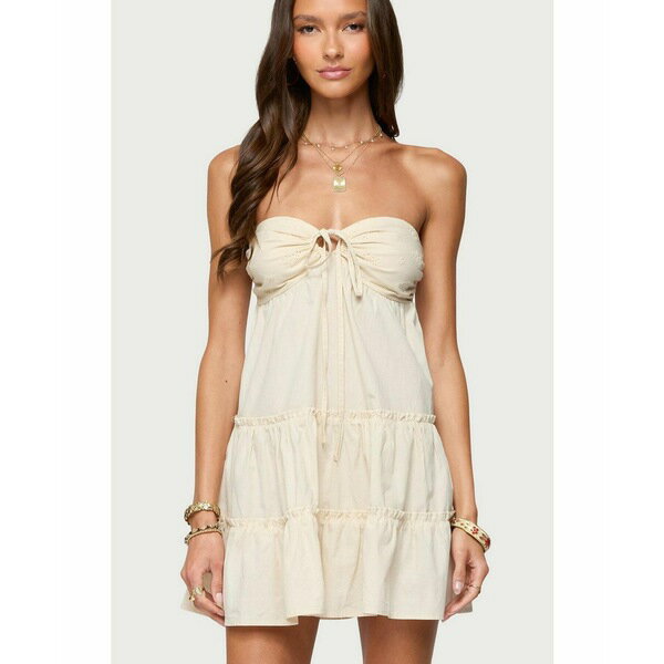 asty㤨֥ǥƥå ǥ ԡ ȥåץ Womens Safie Strapless Tiered Mini Dress CreamפβǤʤ19,980ߤˤʤޤ