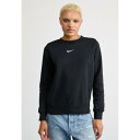 ナイキ レディース パーカー・スウェットシャツ アウター PHNX FLC STD CREW - Sweatshirt - black/sail