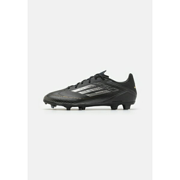 アディダス メンズ バスケットボール スポーツ F50 LEAGUE FIRM/MULTI-GROUND - Moulded stud football boots - core black/iron metallic/gold metallic