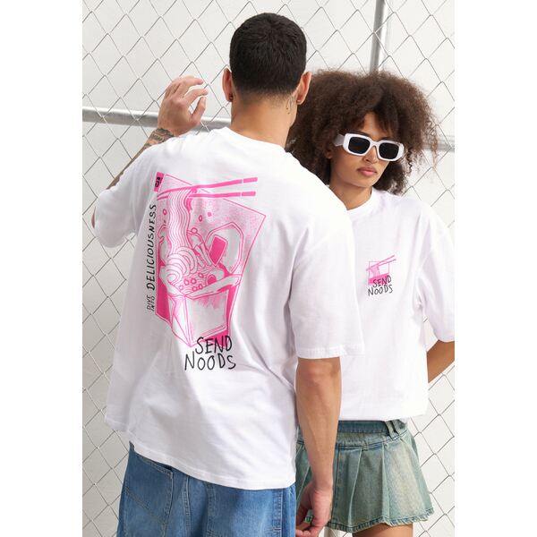ユアターン メンズ Tシャツ トップス UNISEX - Print T-shirt - white