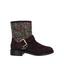 【送料無料】 ルネ カオヴィラ レディース ブーツ シューズ Ankle boots Purple