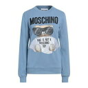 【送料無料】 モスキーノ レディース パーカー・スウェットシャツ アウター Sweatshirts Azure