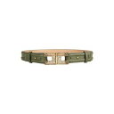 【送料無料】 エリザベスフランキ レディース ベルト アクセサリー Belts Green