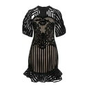 【送料無料】 デヴィッド コーマ レディース ワンピース トップス Mini dresses Black