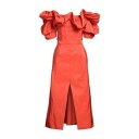 【送料無料】 マックイーン レディース ワンピース トップス Midi dresses Orange