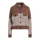 【送料無料】 フェデーリ レディース ニット&セーター アウター Cardigans Brown