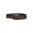 【送料無料】 エリザベスフランキ レディース ベルト アクセサリー Belts Brown
