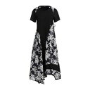 【送料無料】 ハイ レディース ワンピース トップス Midi dresses Black