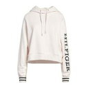 【送料無料】 トミー ヒルフィガー レディース パーカー・スウェットシャツ アウター Sweatshirts White