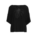 【送料無料】 ロベルトカヴァリ レディース Tシャツ トップス T-shirts Black