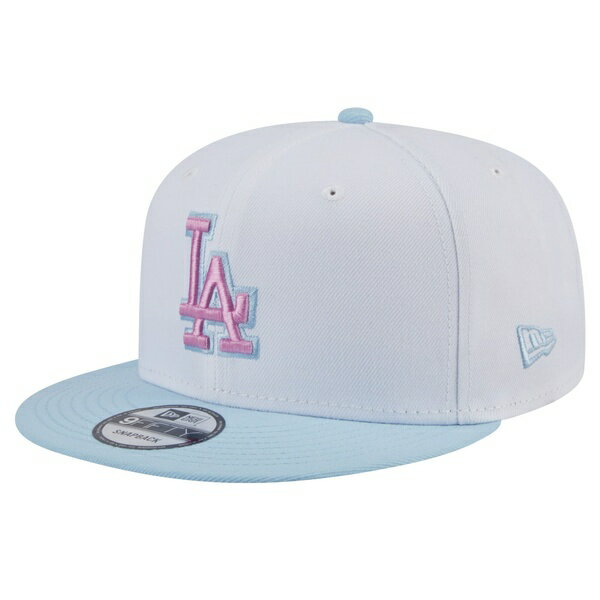 j[G Y Xq ANZT[ Los Angeles Dodgers New Era Spring Color TwoTone 9FIFTY Snapback Hat White