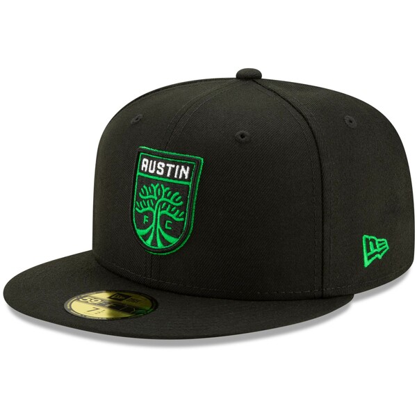 j[G Y Xq ANZT[ Austin FC New Era 59FIFTY Fitted Hat Black