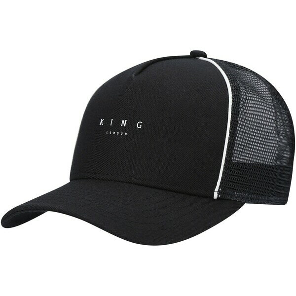 キングアパレル メンズ 帽子 アクセサリー King Apparel Tennyson Mesh Trucker Snapback Hat Black