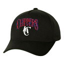 ミッチェル＆ネス ミッチェル&ネス メンズ 帽子 アクセサリー LA Clippers SUGA x NBA by Mitchell & Ness Capsule Collection Glitch Stretch Snapback Hat Black
