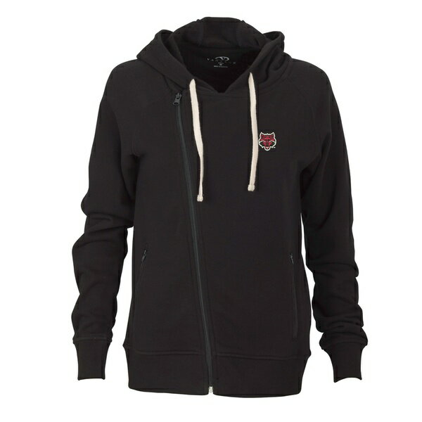 ビンテージアパレル レディース ジャケット＆ブルゾン アウター Arkansas State Red Wolves Women's Fleece Moto Jacket Black