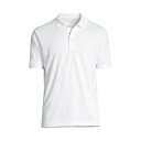ランズエンド メンズ ポロシャツ トップス Big & Tall School Uniform Short Sleeve Solid Active Polo W...