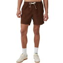 コットンオン メンズ カジュアルパンツ ボトムス Men's Easy Short Chocolate Cord(4)