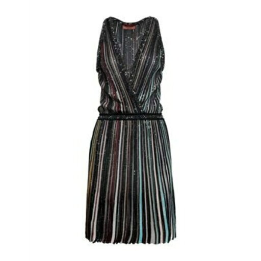 【送料無料】 ミッソーニ レディース ワンピース トップス Midi dresses Black 【送料無料】 ミッソーニ レディース ワンピース トップス Midi dresses Black