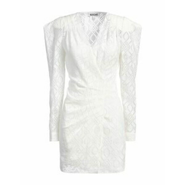 【送料無料】 コッホ レディース ワンピース トップス Mini dresses White