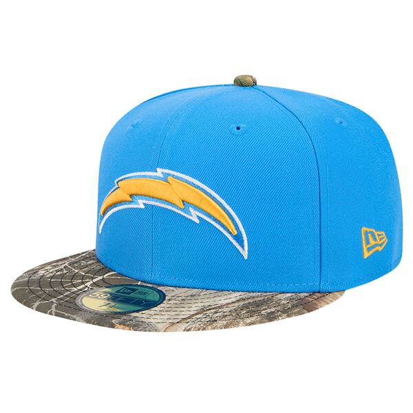 ニューエラ メンズ 帽子 アクセサリー New Era Los Angeles Chargers Powder Blue Active Two Tone Camo 59FIFTY Fitted Hat
