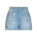 LOVE MOSCHINO u XL[m JWApc {gX fB[X Denim shorts Blue