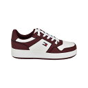 トミー ヒルフィガー レディース スニーカー シューズ Men's Krane Lace Up Fashion Sneakers Burgundy, White