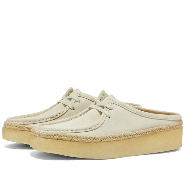 クラークス レディース スニーカー シューズ Clarks Originals Wallabee Cup Mule White