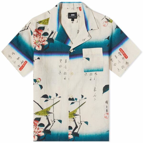 エドウィン メンズ シャツ トップス Edwin Hiroshige Vacation Shirt White