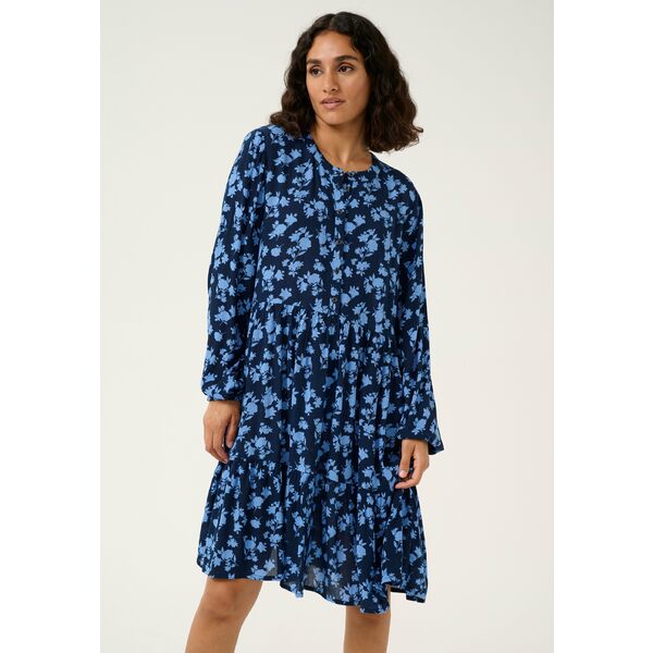 カフェ レディース ワンピース トップス KAEVITY AMBER - Shirt dress - midnight m ebb flow flower