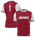 ゲームデイグレーツ メンズ ユニフォーム トップス #1 Arkansas Razorbacks GameDay Greats Unisex Lightweight Softball Jersey Cardinal