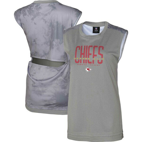 å ǥ T ȥåץ Kansas City Chiefs Women's No Sweat Tank Top Gray