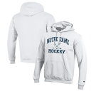 `sI Y p[J[EXEFbgVc AE^[ Notre Dame Fighting Irish Champion Hockey Icon Powerblend Pullover Hoodie White