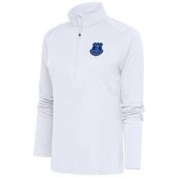 アンティグア レディース パーカー・スウェットシャツ アウター Everton Women's Statement HalfZip Pullover White