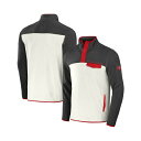 ファナティクス メンズ ジャケット&ブルゾン アウター Men's NFL x Darius Rucker Collection by Pewter, Cream Tampa Bay Buccaneers Micro Fleece Quarter-Snap Jacket Pewter, Cream